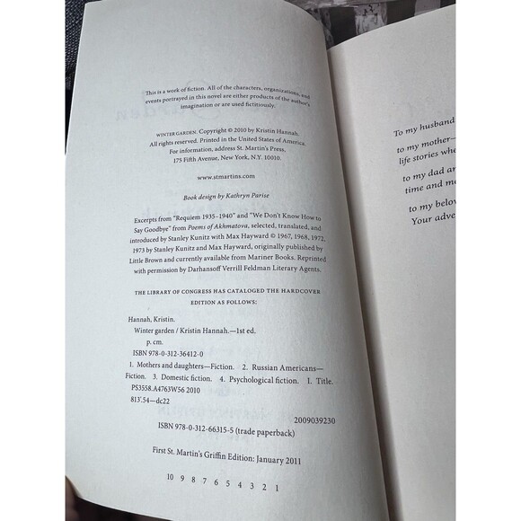 Kristin Hannah Book Lot Women Novels Fly Away HB PB True Colors Winter Garden - Picture 11 of 16